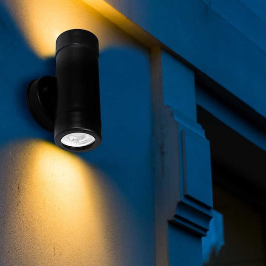 Vivalux Wall-Mounted Outdoor Spot Light GU10 IP44 Double Beam