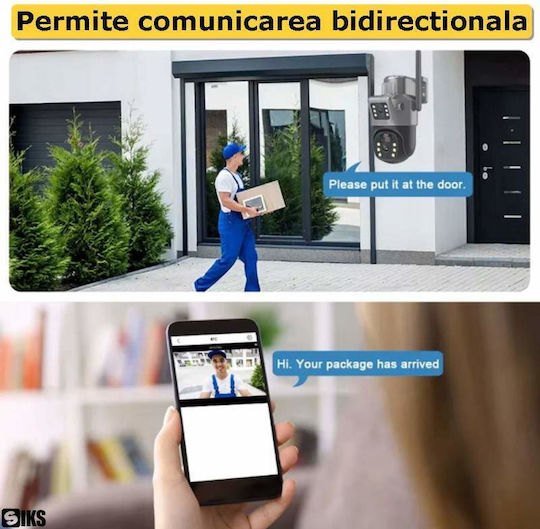 EC11 IP Dual Κάμερα Παρακολούθησης Wi-Fi 3+3MP Αδιάβροχη Μπαταρίας με Αμφίδρομη Επικοινωνία