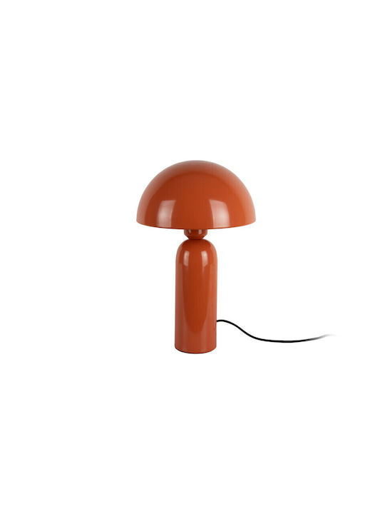Leitmotiv Atrayente Metal Table Lamp with Orange Shade and Base