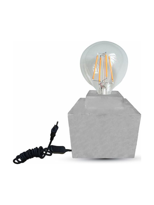 V-TAC Concrete Vintage Table Lamp for Socket E27 with Gray Base