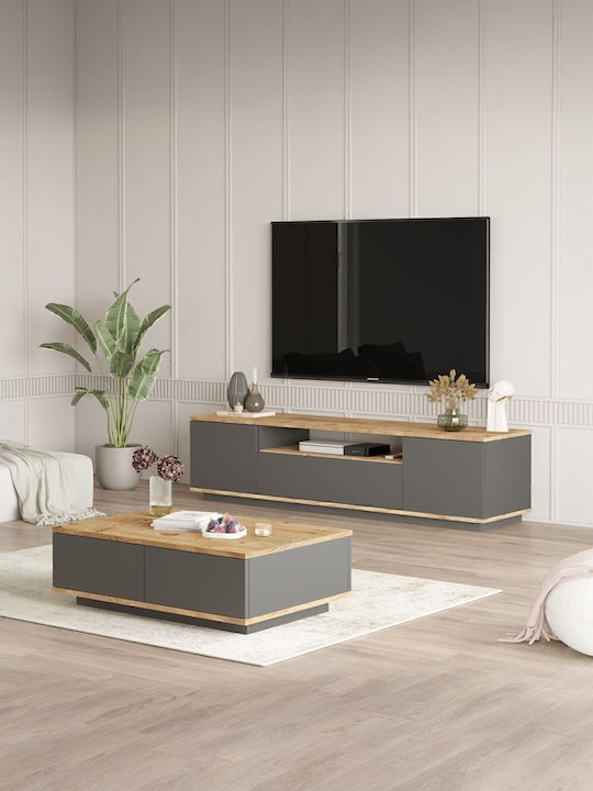 TV Stand White M180xD45xH45cm