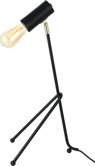Luma Metal Lampă de masă pentru Soclu E27 cu Bază Negru