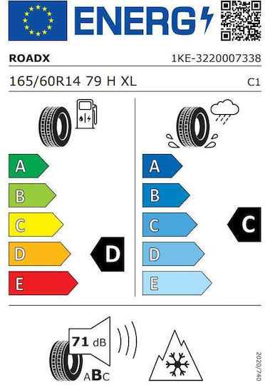 RoadX 4s 165/60R14 79H XL Λάστιχο 4 Εποχών Αυτοκινήτου