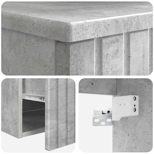 vidaXL Badezimmer Waschtisch-Einheit M39xB41xH64.5cm Grau