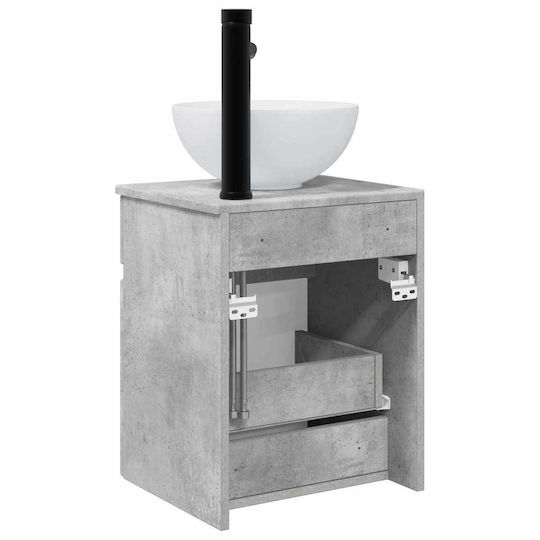 vidaXL Vanity Unit with Sink M39xD41xH64.5cm Gray