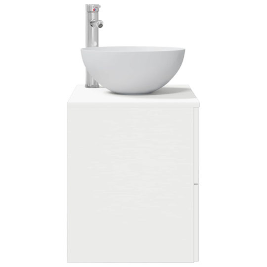 vidaXL Плот с Мивка М49.5xШ35xВ63см Бял