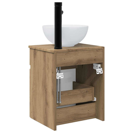 vidaXL Vanity Unit with Sink M39xD41xH64.5cm Brown