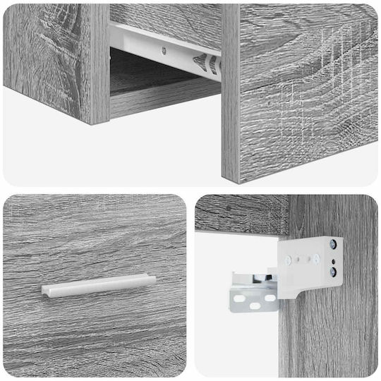 vidaXL Bathroom Vanity Unit with Sink L49.5xW35xH63cm Gray