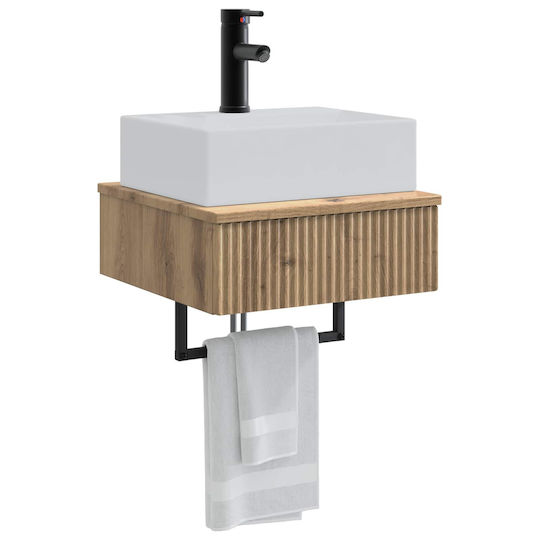 vidaXL Vanity Unit with Sink M40xL41xH39cm Brown
