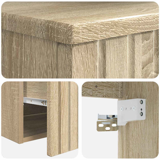 vidaXL Badezimmer Waschtisch-Einheit M39xB41xH62.5cm Braun