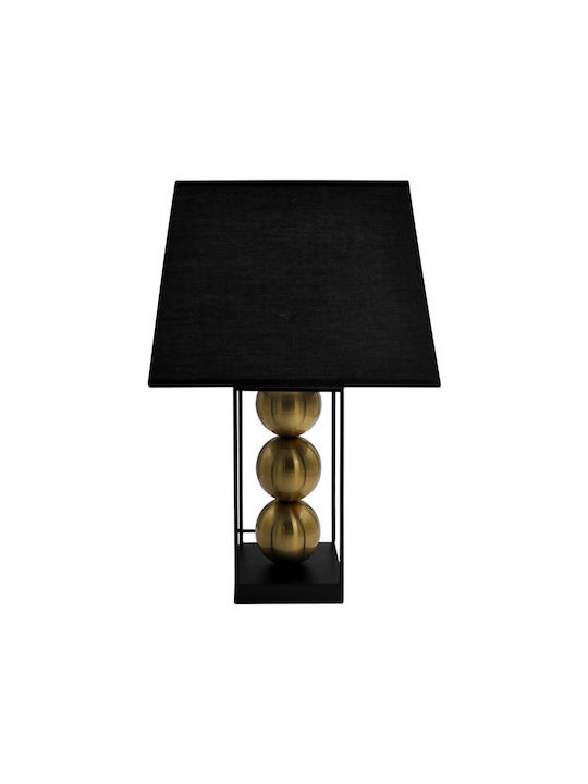 Fylliana 23139 Metal Table Lamp for Socket E27 with Black Shade and Base