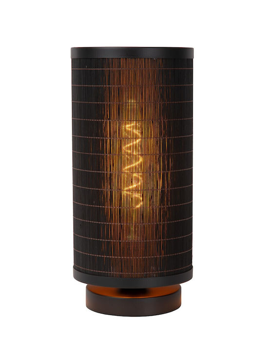 Lucide Lightning Πορτατίφ για Ντουί E27 με Μαύρο Καπέλο και Βάση