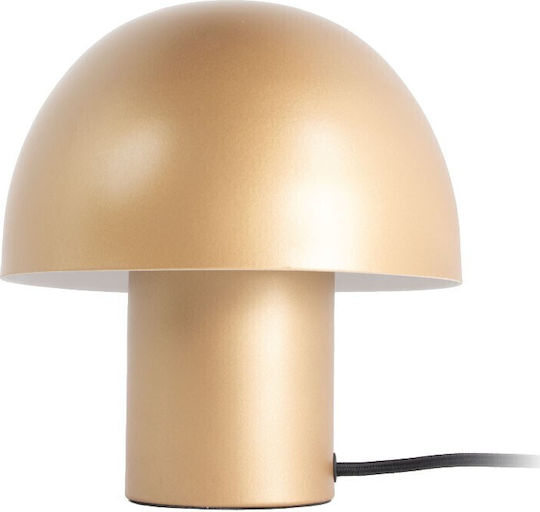 VK Lighting Настолна лампа за Цокъл E27 с Златист Абажур и Основа