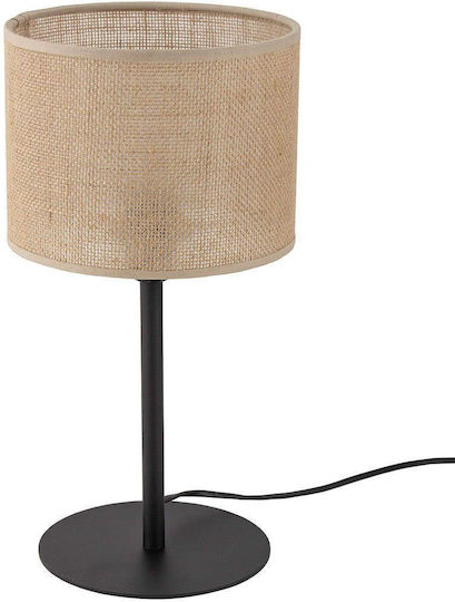 TK Lighting Πορτατίφ για Ντουί E27 με Μπεζ Καπέλο και Μαύρη Βάση TK Lighting Πορτατίφ για Ντουί E27 με Μπεζ Καπέλο και Μαύρη Βάση