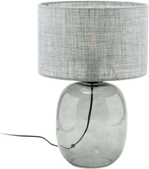 TK Lighting Πορτατίφ για Ντουί E27 με Γκρι Καπέλο και Βάση TK Lighting Πορτατίφ για Ντουί E27 με Γκρι Καπέλο και Βάση