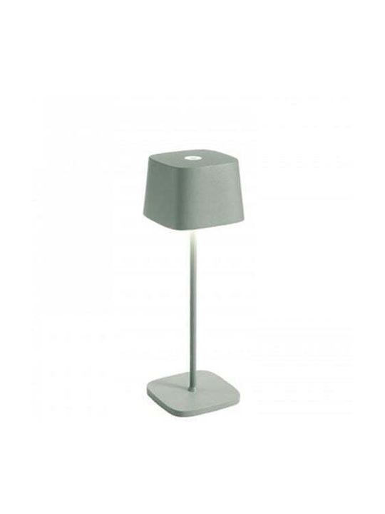 Zafferano Table Lamp LED with Green Shade and Base