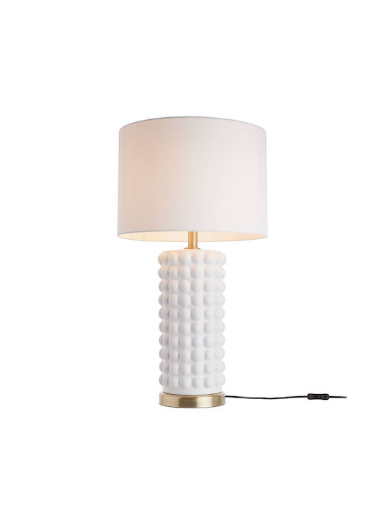 Butlers Ceramic Table Lamp with Beige Shade and Base