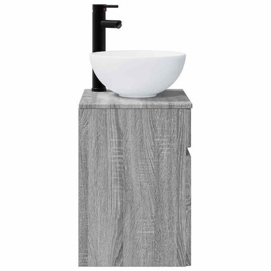 vidaXL Vanity Unit with Sink M39xD35xH63cm Gray
