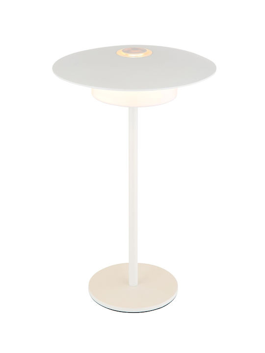 Globo Lighting Πορτατίφ LED με Λευκό Καπέλο και Βάση