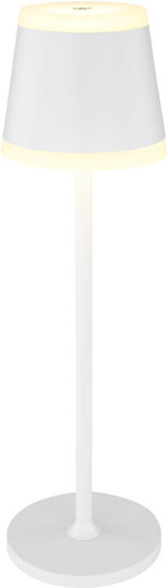 Globo Lighting Πορτατίφ LED με Λευκό Καπέλο και Βάση