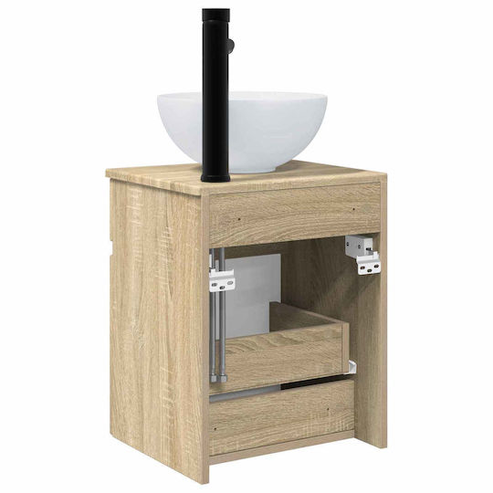 vidaXL Vanity Unit with Sink M39xD35xH63cm Brown