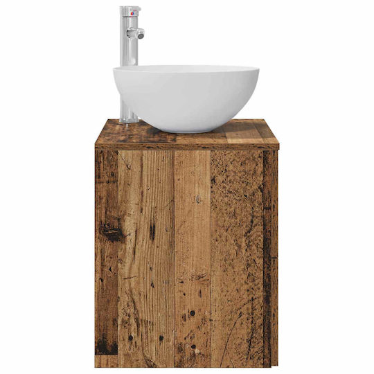 vidaXL Bathroom Vanity Unit with Sink L49.5xW35xH63cm Brown