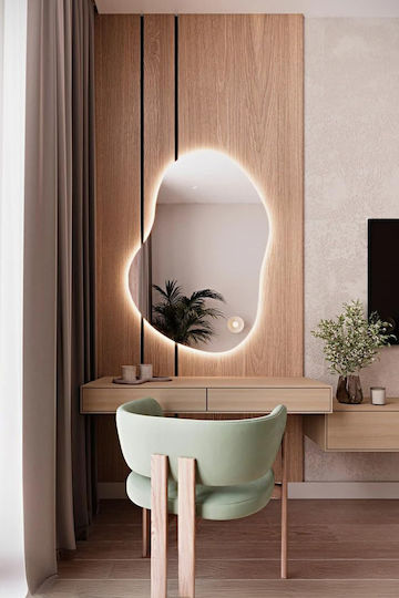 SteweHome Καθρέπτης Ασύμμετρος & LED Φωτισμό SteweHome Καθρέπτης Ασύμμετρος & LED Φωτισμό