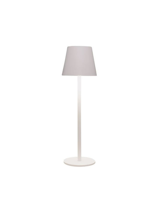 Anna's Collection Πορτατίφ LED με Λευκό Καπέλο και Βάση