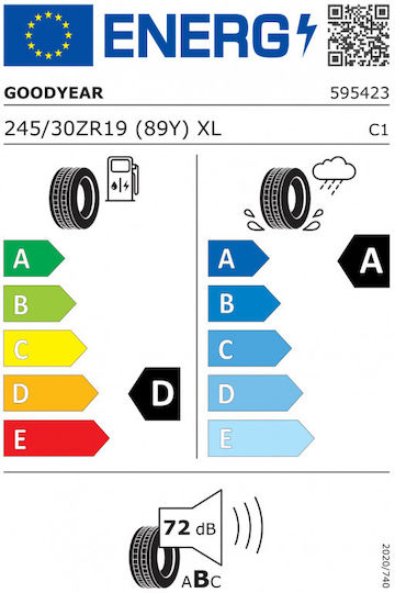 Goodyear Supersport 245/30R19 89E-Commerce-Website XL MFS Sommerreifen Reifen für Passagier Auto