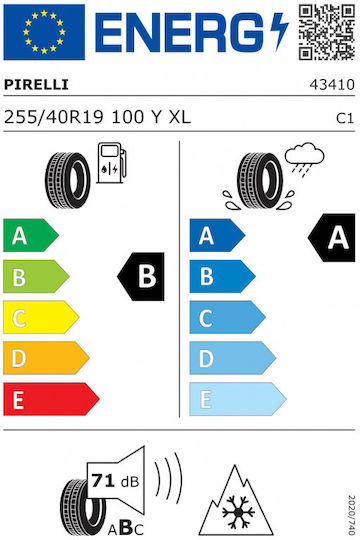Pirelli Cinturato 255/40R19 100Y XL Λάστιχο 4 Εποχών για Επιβατικό Αυτοκίνητο