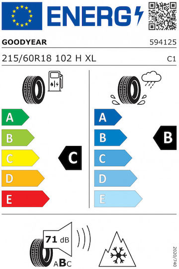 Goodyear Vector 215/60R18 102H XL Anvelopă 4 Anotimpuri pentru 4x4 / SUV Autovehicul