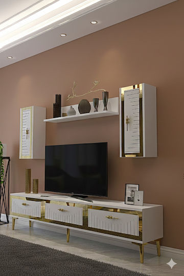 Έπιπλο TV Επιδαπέδιο Γκρι 180x30x41εκ.