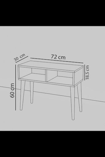 Stand TV De Podea Alb 72x30x60 Cm Stand TV De Podea Alb 72x30x60 Cm