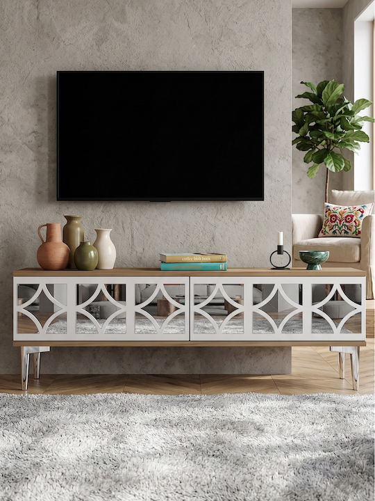Έπιπλο Τηλεόρασης Μαύρο Μ120xΠ30xΥ41cm