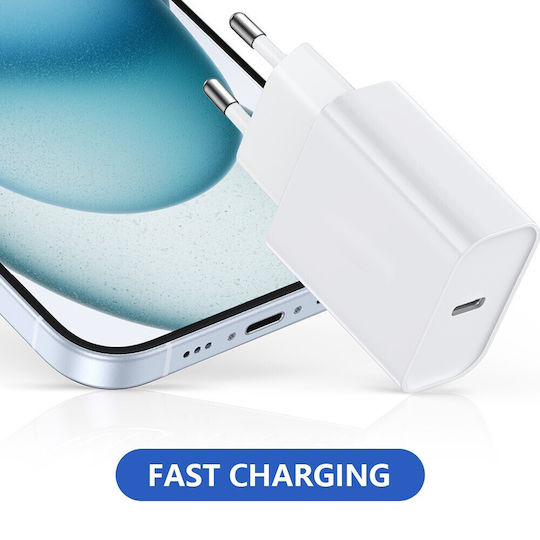 Alista Home Încărcător Fără Cablu cu Port USB-C 20W Power Delivery Alb (161965)