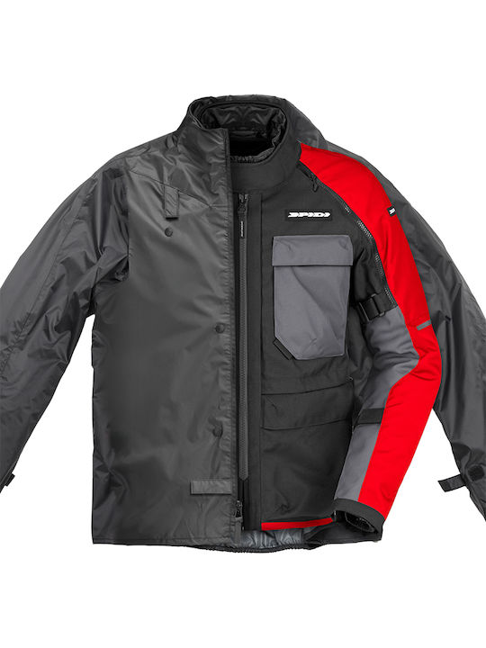 Spidi Crossmaster 2 Men's Motorcycle Jacket 4 Seasons Waterproof Red