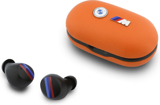 BMW Bluetooth Kopfhörer In-Ear mit Schweißbeständigkeit und Ladekoffer Orange