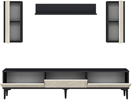 TV-Ständer Weiß M180xT30xH41cm SteweHome