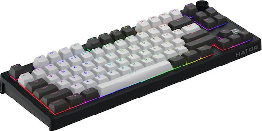 HATOR Skyfall Pro Wireless 80 Ασύρματο Gaming Μηχανικό Πληκτρολόγιο Tenkeyless με Custom διακόπτες και RGB φωτισμό (International English)