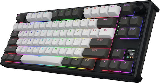 HATOR Skyfall Pro Wireless 80 Ασύρματο Gaming Μηχανικό Πληκτρολόγιο Tenkeyless με Custom διακόπτες και RGB φωτισμό (International English)