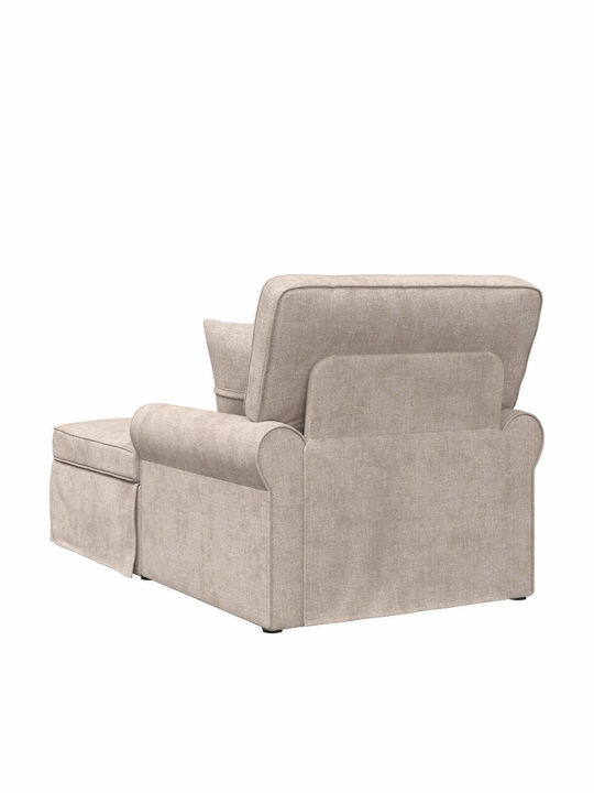Recliner Fabric Beige L157xW91xH91cm