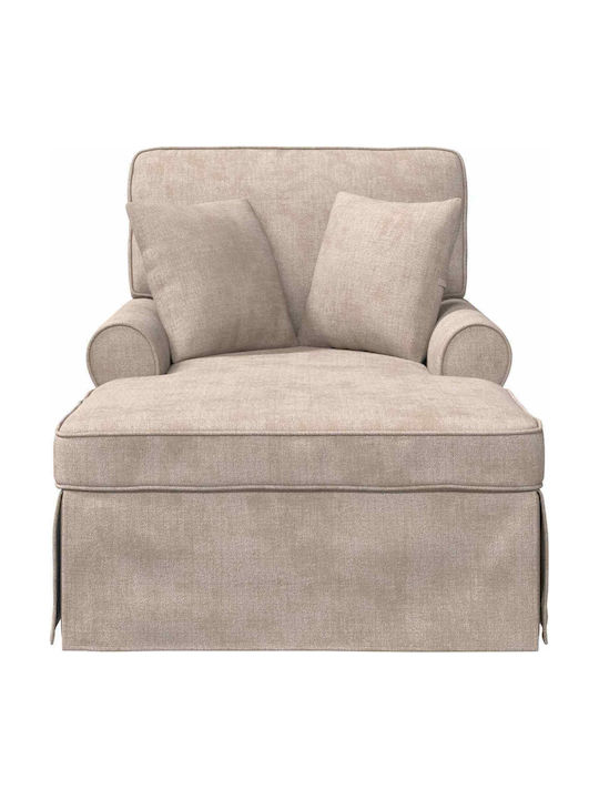 Recliner Fabric Beige L157xW91xH91cm