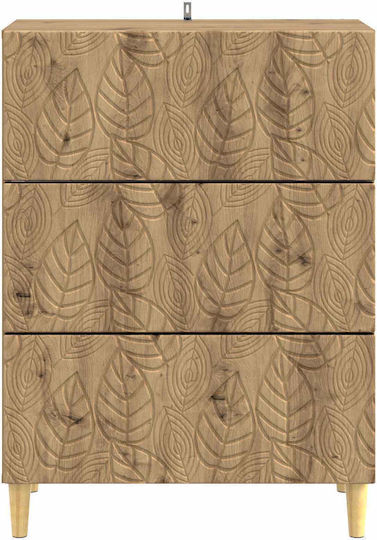 Wooden Oak Bedroom Chest of Drawers 66x34.5x90cm