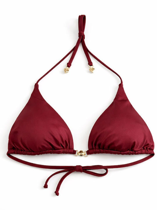 Bikini Τριγωνάκι με Ενίσχυση Κόκκινο