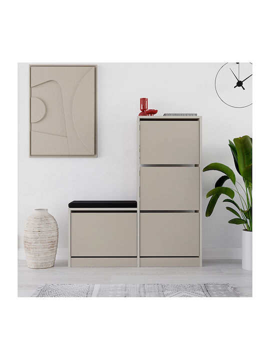 Holz Schuhorganisator Dude 104.8x26x118.5cm