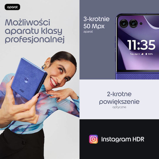 Motorola Razr 70 Ultra 5G 16/512GB Orient Blau