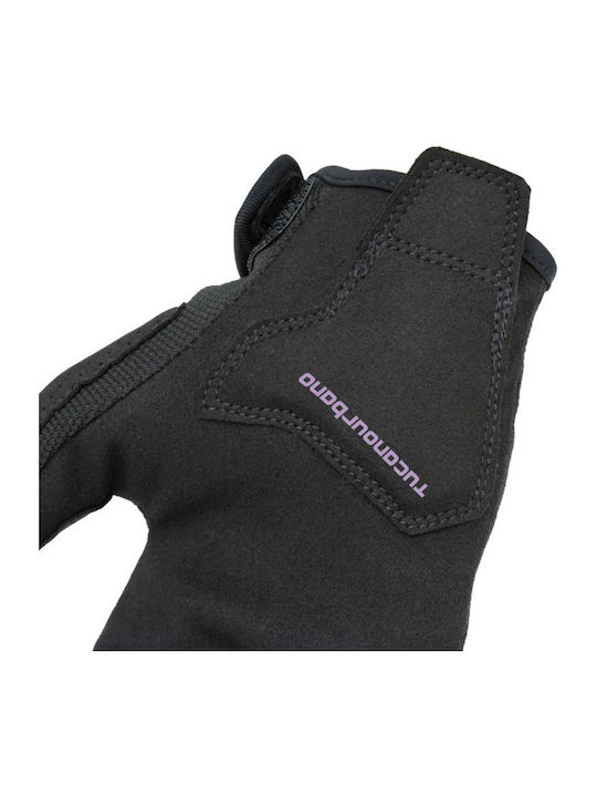 Tucano Urbano Miky Evo Sommerzeit Damen Reithandschuhe Schwarz/Lila