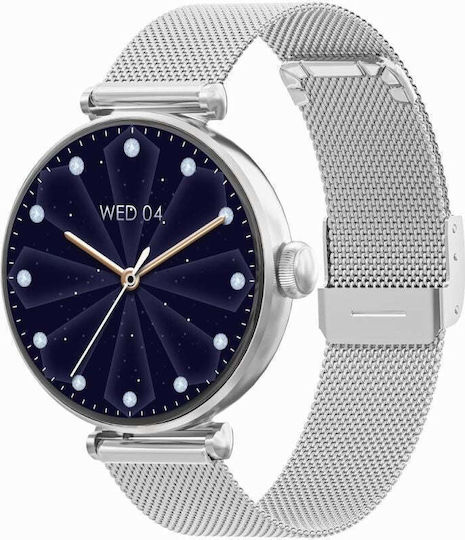 Gravity GT26-8 Smartwatch cu Pulsometru (Argintiu)