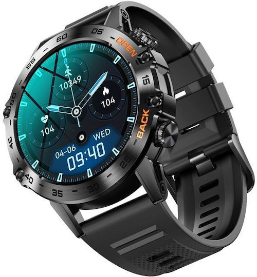 Veltori VT120-1 Smartwatch Mit Herzfrequenzmesser Schwarz