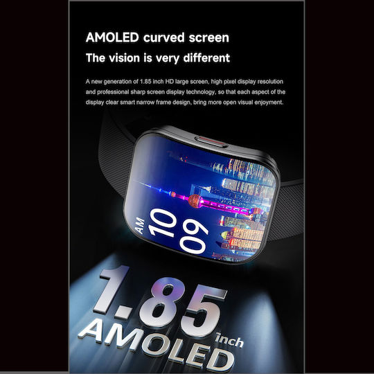 U17 Aluminium 40mm Smartwatch με Παλμογράφο (Ροζ Χρυσό)